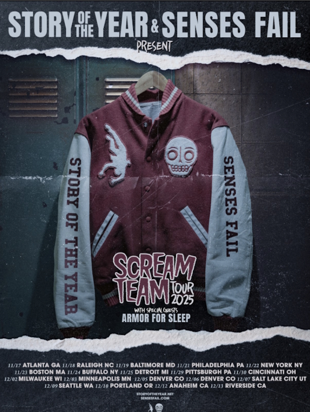STORY OF THE YEAR + SENSES FAIL Announce Fall 2025 U.S. Tour