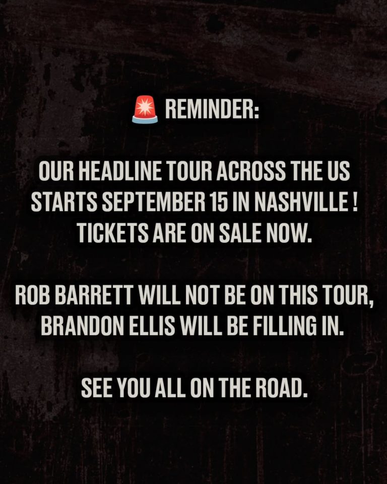 Rob Barrett will be replaced by Brandon Ellis (ex-The Black Dahlia Murder) in the upcoming Cannibal Corpse tour