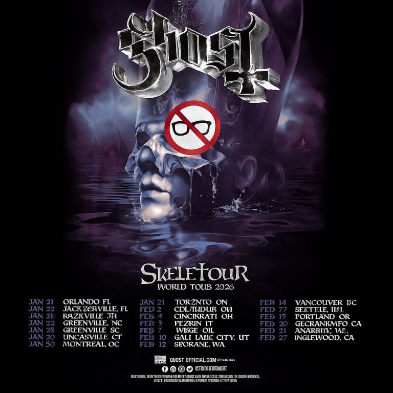 GHOST’s 2026 Tour Will Also Ban Glasses: “See the Show With Your Soul, Not Your Spectacles”
