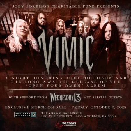 JOEY JORDISON’s VIMIC – Tickets For Reunion Show On Sale Now