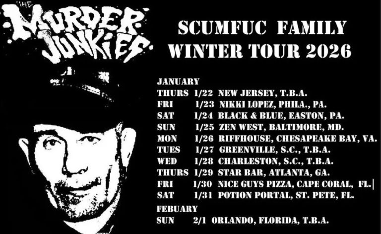 MURDER JUNKIES Announce 2026 East Coast Tour