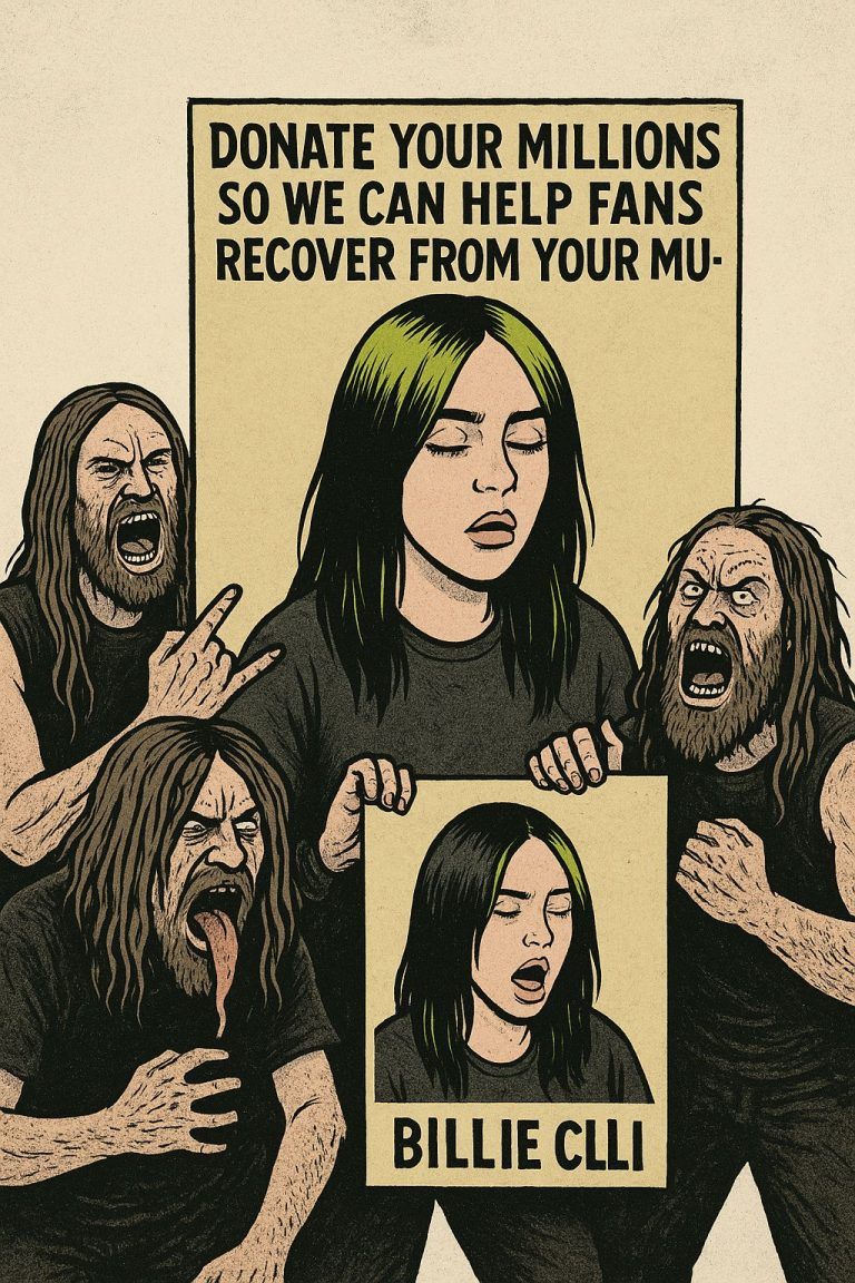 Death Metal Band Calls Out Billie Eilish: “Donate Your Millions So We Can Help Fans Recover From Your Music”