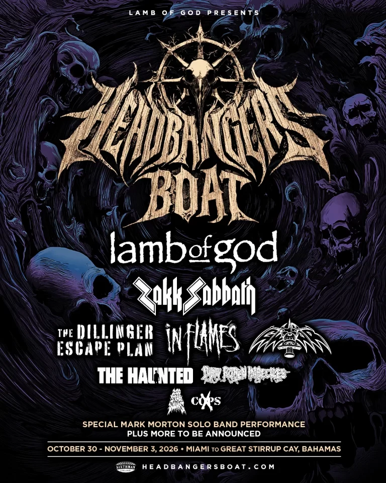 LAMB OF GOD To Be Joined By ZAKK SABBATH, THE DILLINGER ESCAPE PLAN, IN FLAMES, GWAR, Others On 2026 ‘Headbangers Boat’