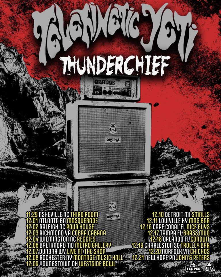 Telekinetic Yeti & Thunderchief Announce Eastern U.S. December Tour