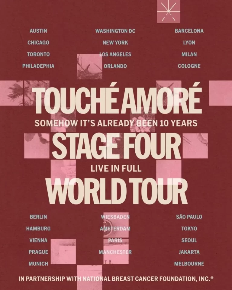 Touché Amoré Announce ‘Stage Four’ 10th Anniversary Tour