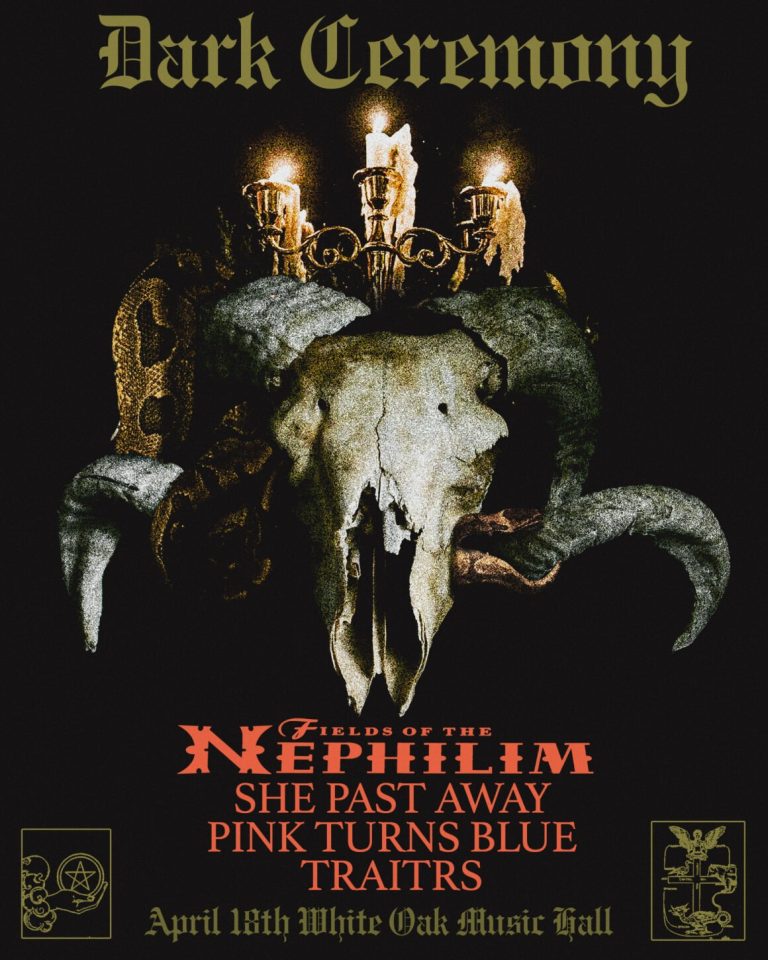 Dark Ceremony Festival 2026 Announced with Fields of the Nephilim, She Past Away, Pink Turns Blue, Traitrs, and more