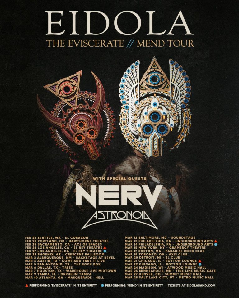 EIDOLA Announce The Eviscerate/Mend Tour