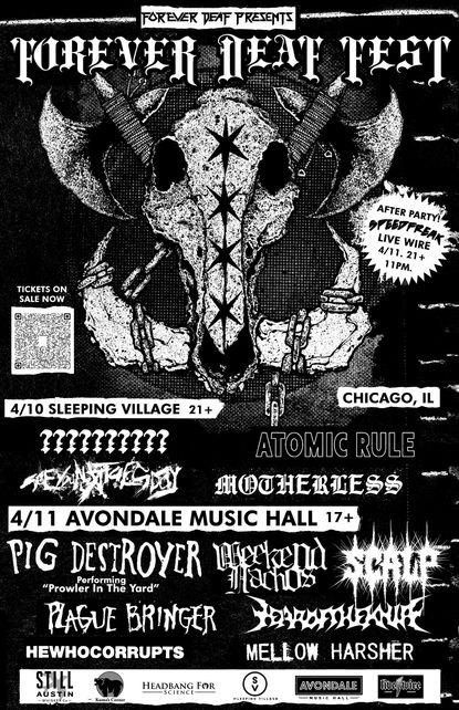 Pig Destroyer, Weekend Nachos, Plague Bringer & More Drag Chicago Into the Void at Forever Deaf Fest 2026