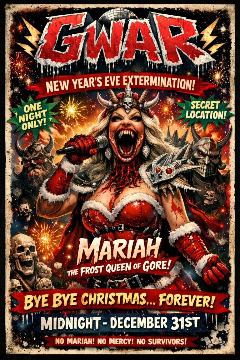 GWAR Prepare Secret New Year Ritual Show To Banish Mariah Carey From The Timeline Forever (Probably)