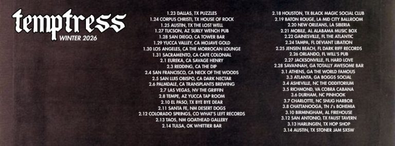 Temptress Announce Massive 7-Week U.S. Winter Tour for 2026