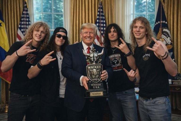 BREAKING: Wacken Metal Battle USA Winners MOURNING HIGH Also Gift Their Trophy to Trump