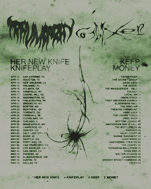 TRAUMA RAY And GLIXEN Announce Spring Co-Headlining Tour
