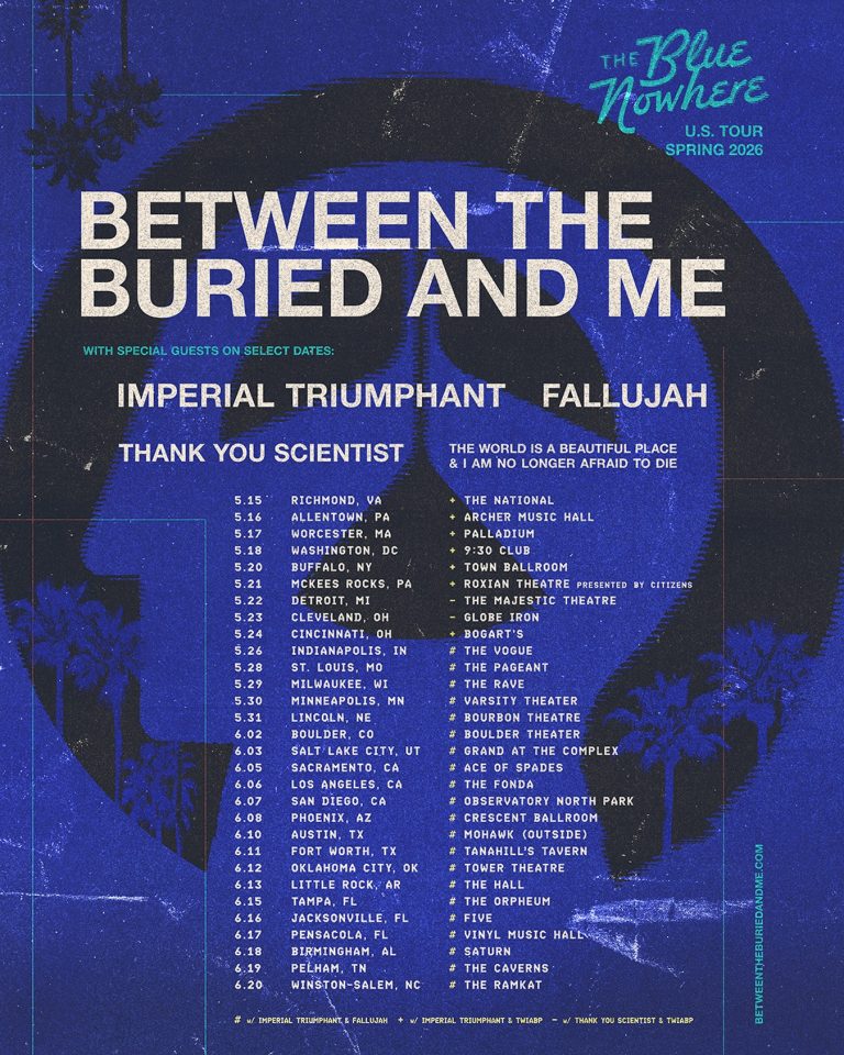 Between the Buried and Me Announce Spring 2026 U.S. Headlining Tour