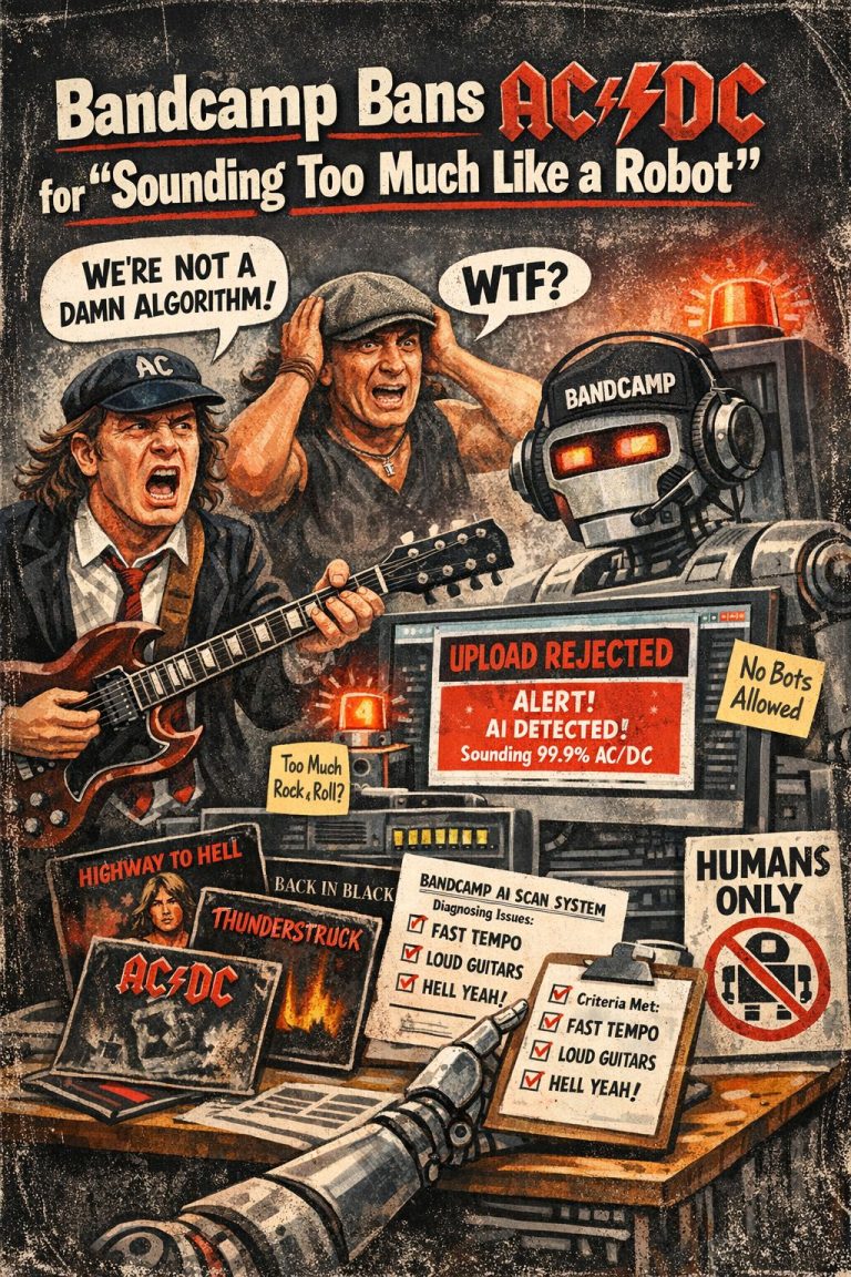 Bandcamp Accidentally Bans AC/DC for “Excessive Algorithmic Consistency”