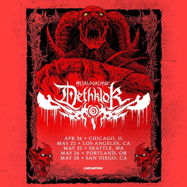 DETHKLOK Announce Spring 2026 U.S. Headlining Dates
