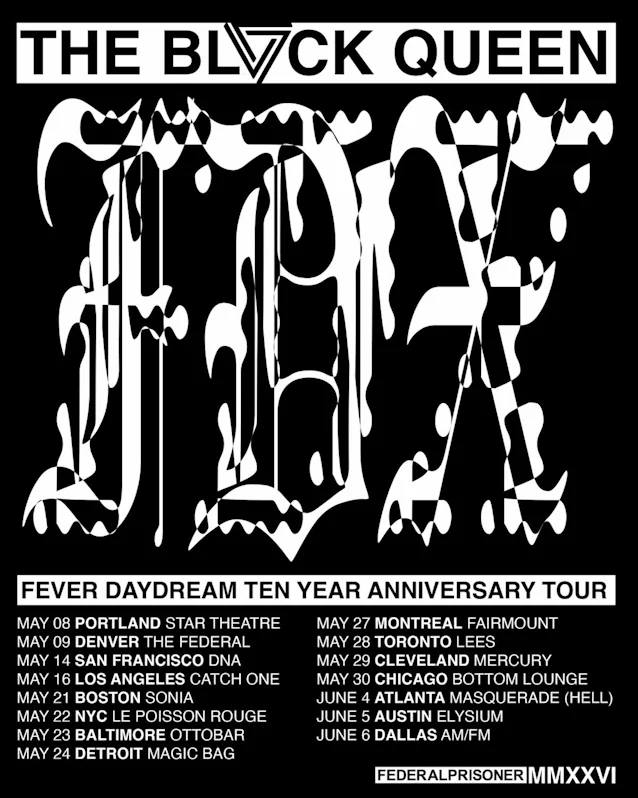 GREG PUCIATO And STEVEN RYAN ALEXANDER Announce THE BLACK QUEEN “Fever Daydream” 10th Anniversary Tour