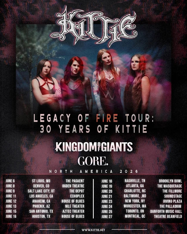 KITTIE Announce First Full North American Headline Tour In 10 Years: “Legacy Of Fire Tour: 30 Years Of KITTIE”