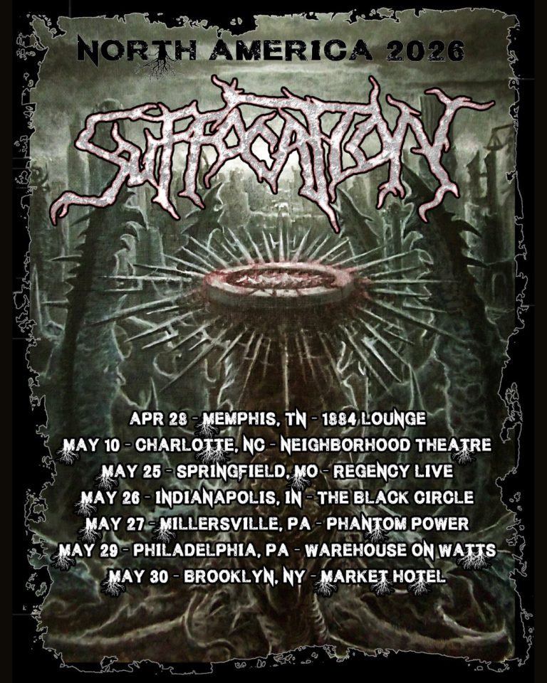 SUFFOCATION Announce Spring 2026 Headline Shows
