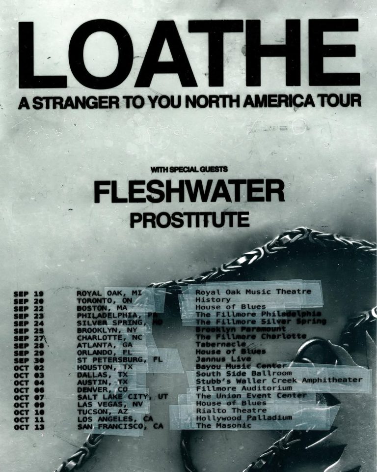 LOATHE Announce Fall 2026 North American Tour With FLESHWATER & PROSTITUTE