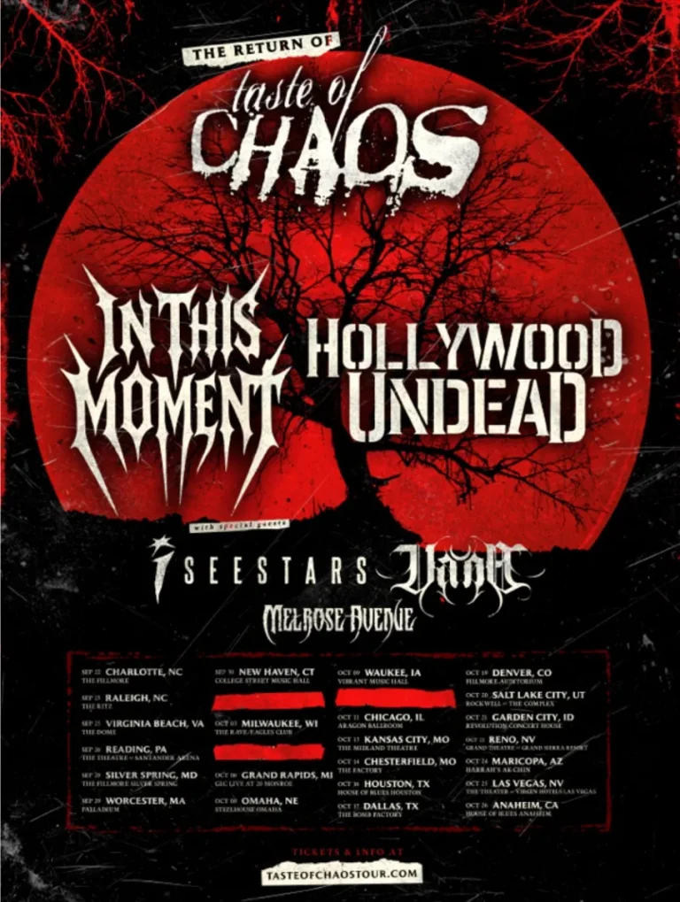 IN THIS MOMENT And HOLLYWOOD UNDEAD Revive ‘Taste Of Chaos’ Tour For Fall 2026