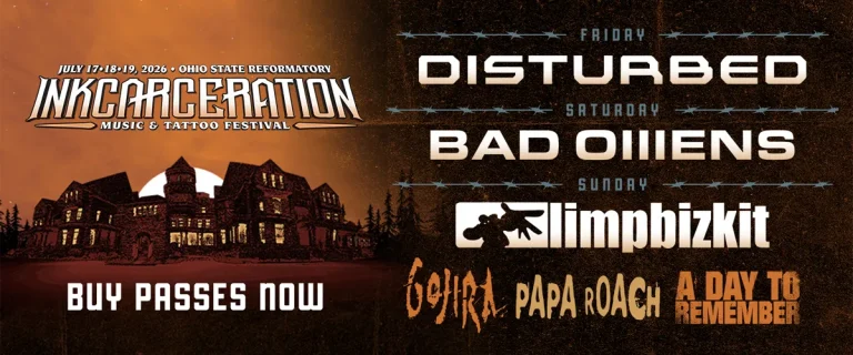Daily Set Times Confirmed For 2026 Inkcarceration Music & Tattoo Festival