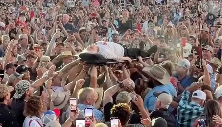 99-Year-Old Crowd Surfer Proves It’s Never Too Late To Party — Just Maybe Don’t Try A Stage Dive At 100