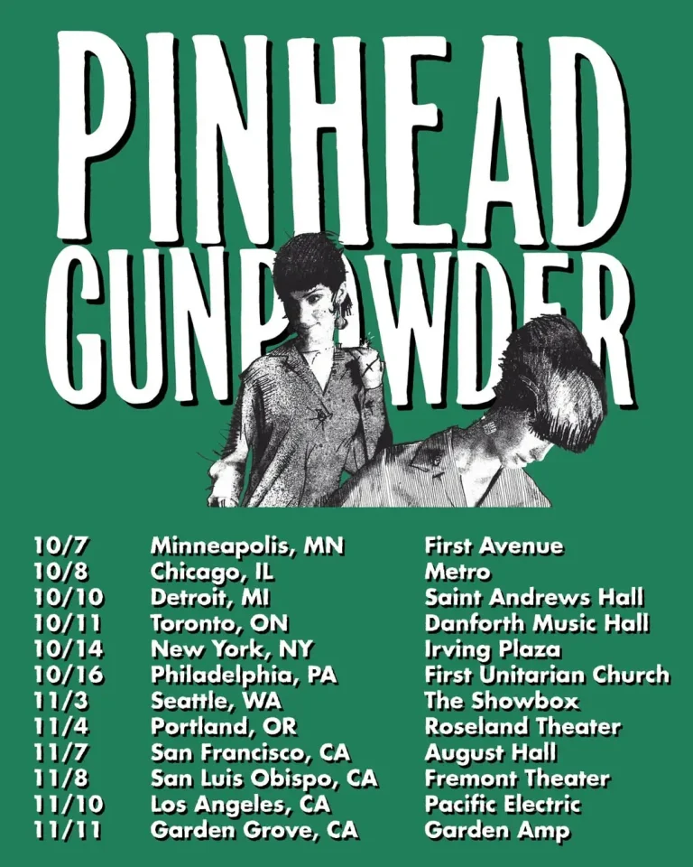 PINHEAD GUNPOWDER Announce Fall 2026 North American Tour