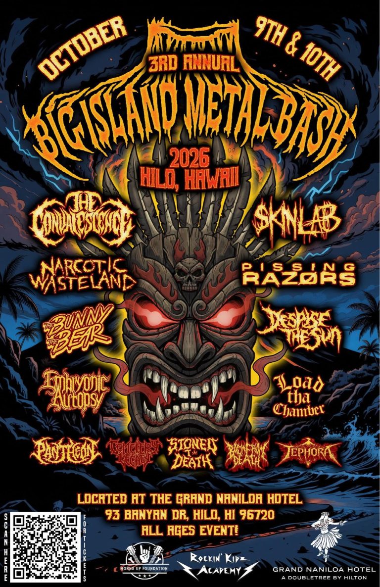 Metalheads, Your Next Festival Vacation Is In Hawaii: BIG ISLAND METAL BASH Returns This October