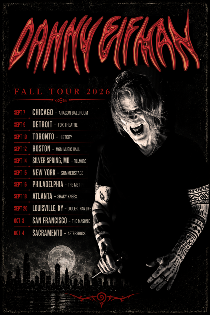 DANNY ELFMAN Announces Fall 2026 Tour With Rock Band Loaded With Heavy Hitters