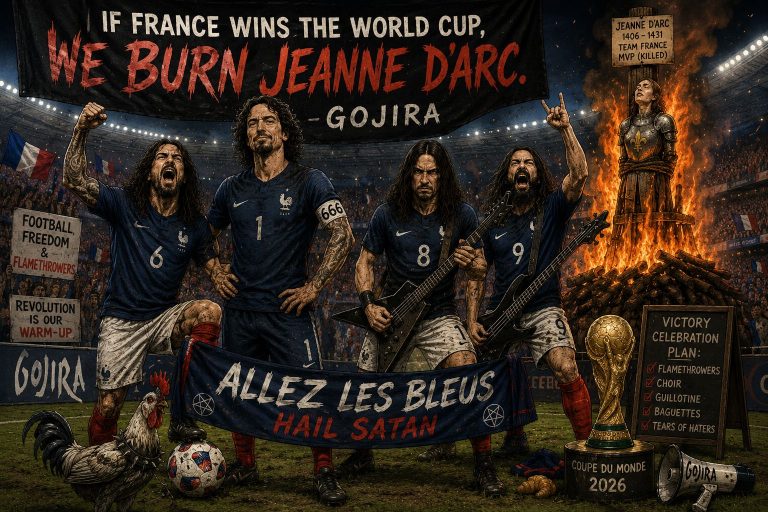 GOJIRA Promise To Burn Jeanne d’Arc If France Wins The World Cup